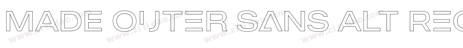 MADE Outer Sans Alt Regular PERSONAL USE字体转换